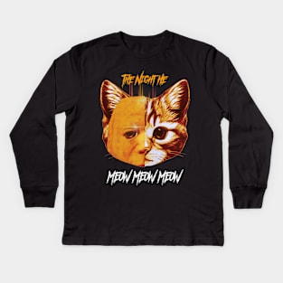 Meow Myers Kids Long Sleeve T-Shirt